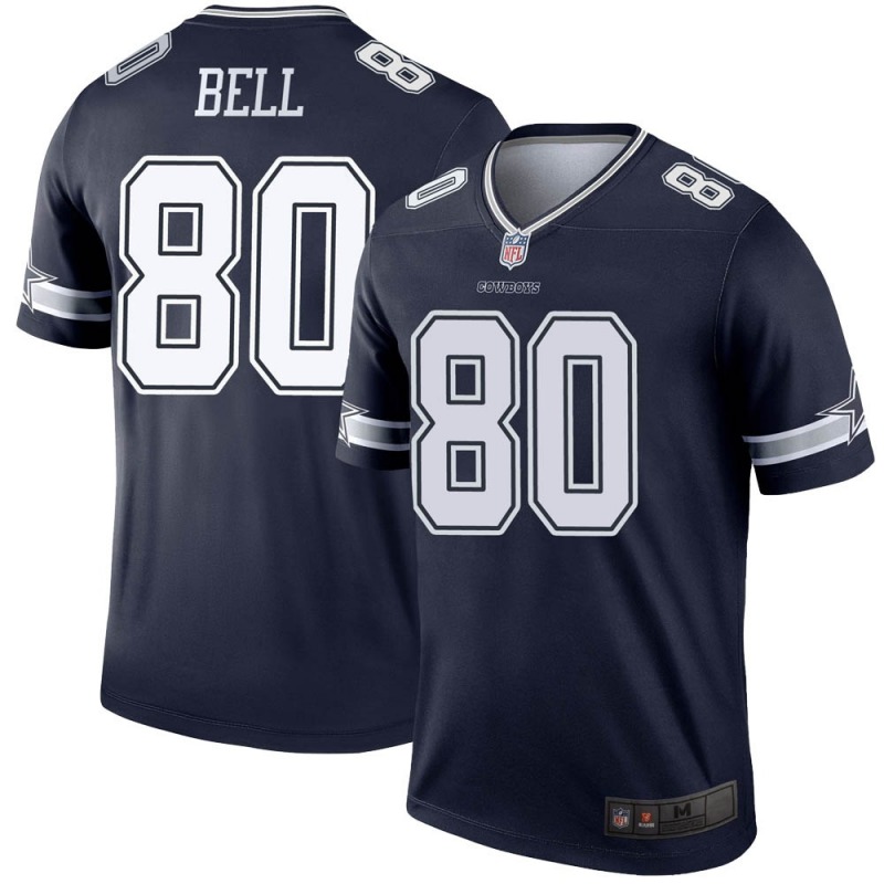 2020 Nike NFL Youth Dallas Cowboys #80 Blake Bell Navy Legend Jersey